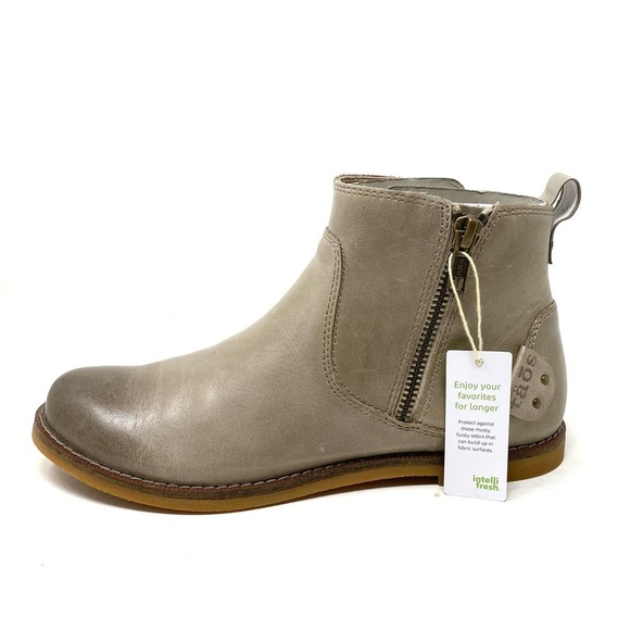 Taos Double Time Leather Ankle Boots Sand - Picture 1 of 9
